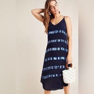 Cloth & Stone Mia Tie Dyed Midi Dress NWT Blue Small